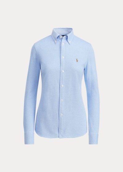 Women's Polo Ralph Lauren Knit Cotton Oxford Shirt | 245091KRA